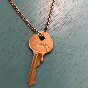 “Fearless” Giving Key necklace